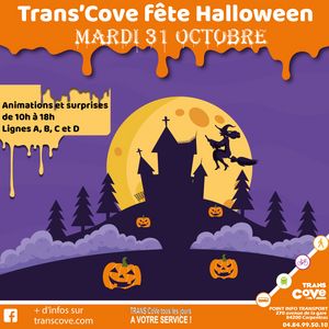 Affiche promotion Halloween transcove
